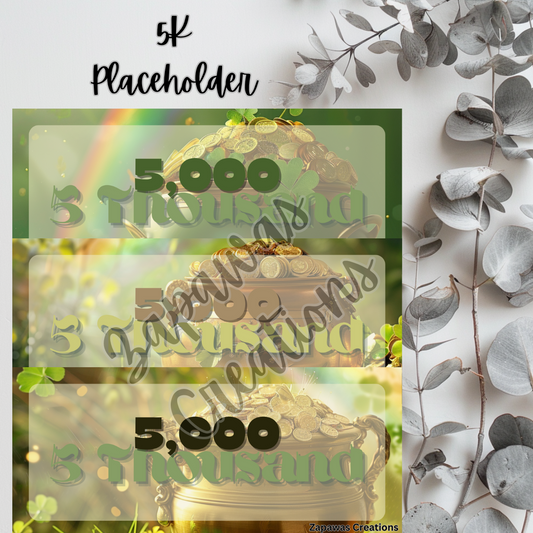 Money Placeholder | St Patrick's Day Theme Digital Download | 5k Slips | Set of 3