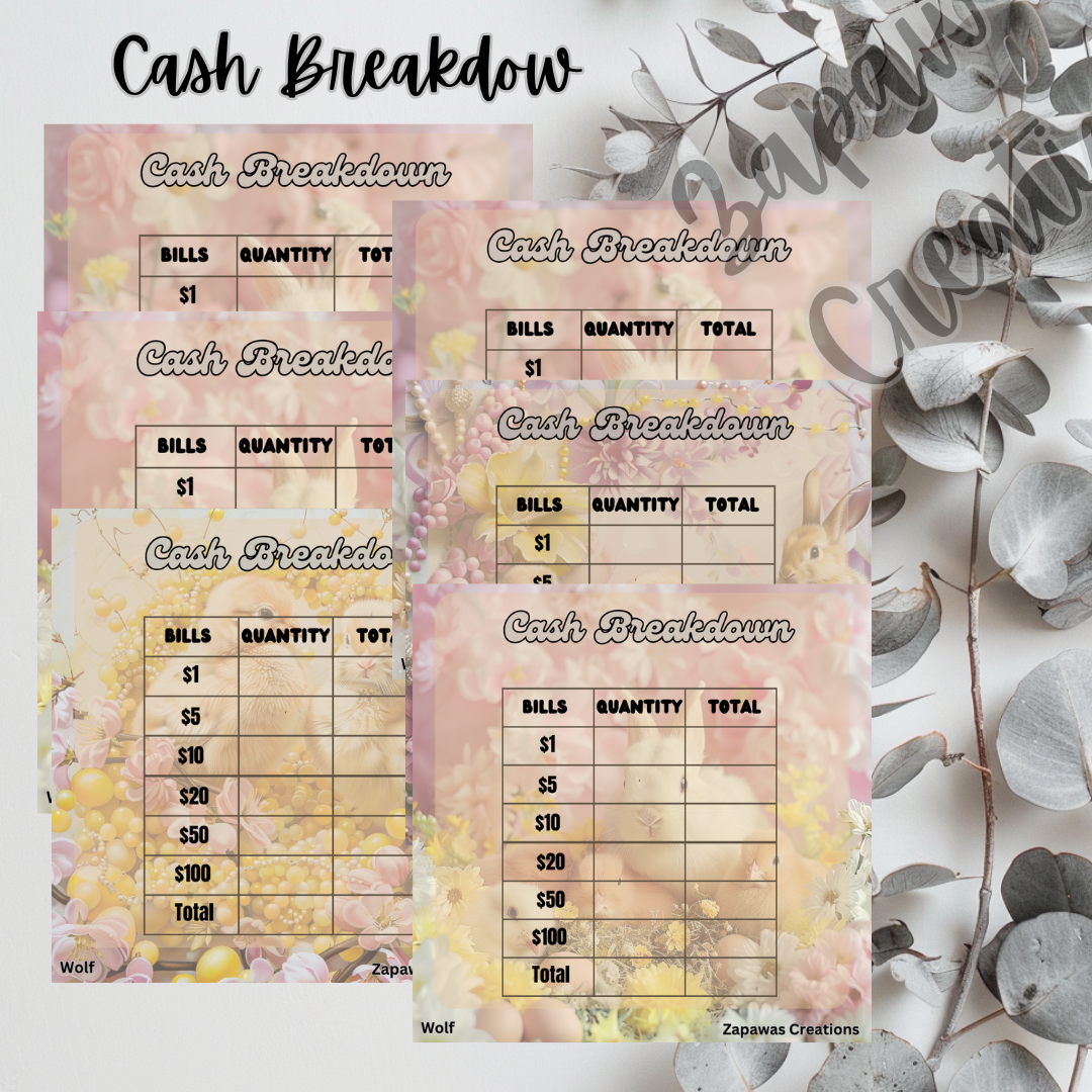 Complete Budget Bundle | Digital Download | Cash Budget Bundle | Easter Bunnies & Chicks Theme