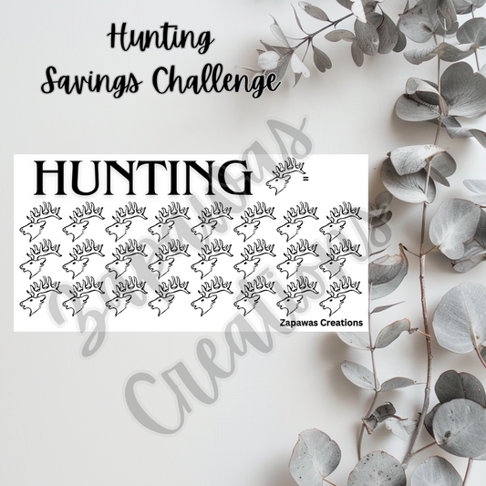 Hunting Savings Challenge | Digital Download | Cash Budgeting | PDF