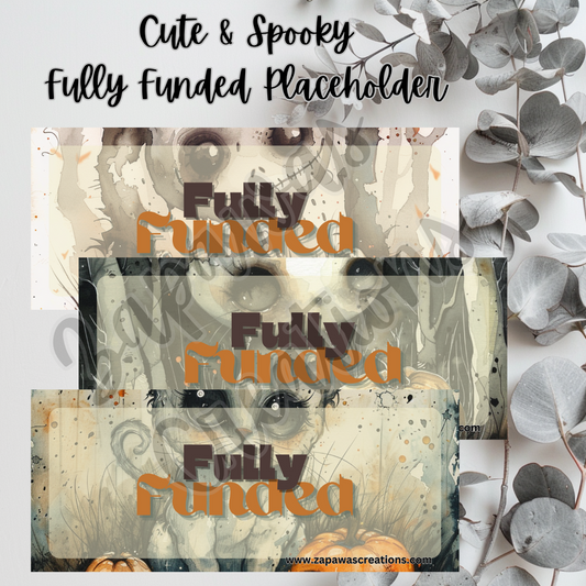 Cute & Spooky Money Placeholder | Digital Download | Fully Funded Slips | Set of 3