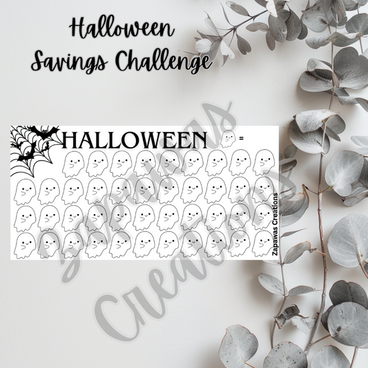 Halloween Web Savings Challenge | Digital Download | Cash Budgeting | PDF