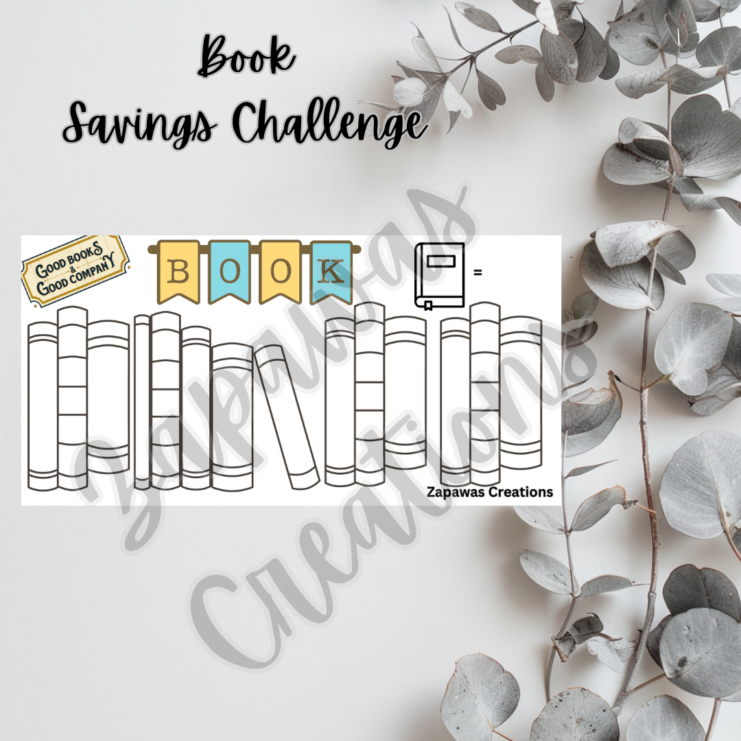 Book Savings Challenge | Digital Download | Cash Budgeting | PDF