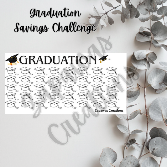 Graduation Savings Challenge | Digital Download | Cash Budgeting | PDF