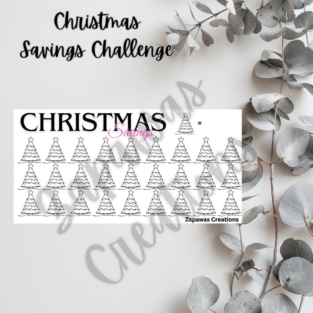 Christmas Savings Challenge | Digital Download | Cash Budgeting | PDF