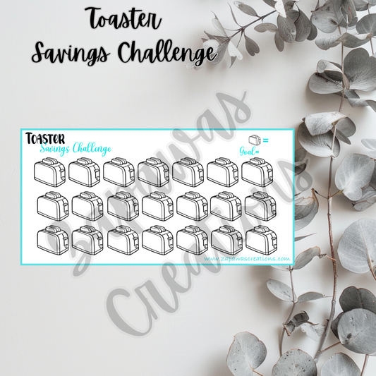 Toaster Savings Challenge | Digital Download | Cash Budgeting | PDF