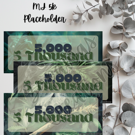 Money Placeholder | MJ Theme Digital Download | 5k Slips | Set of 3