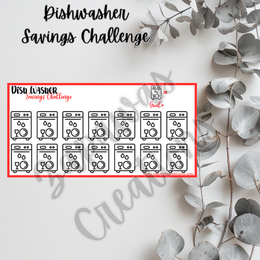 Dishwasher Savings Challenge | Digital Download | Cash Budgeting | PDF