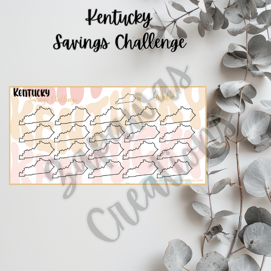 Kentucky Savings Challenge | Digital Download | Cash Budgeting | PDF