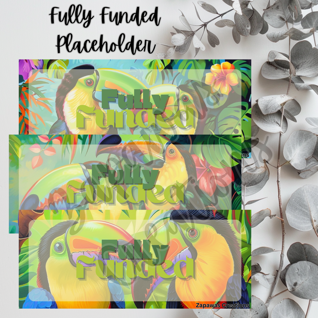 Money Placeholder | Toucan Theme Digital Download | Fully Funded Slips | Set of 3