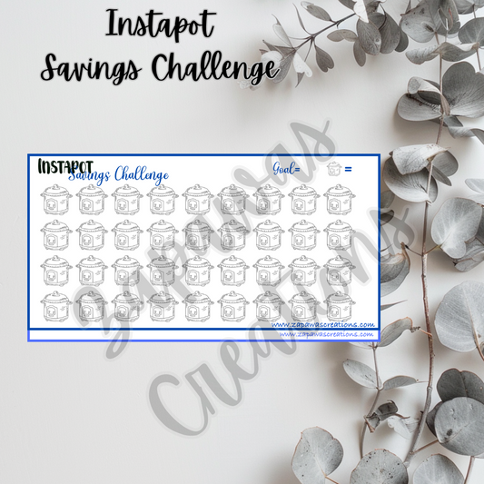 Instapot Savings Challenge | Digital Download | Cash Budgeting | PDF