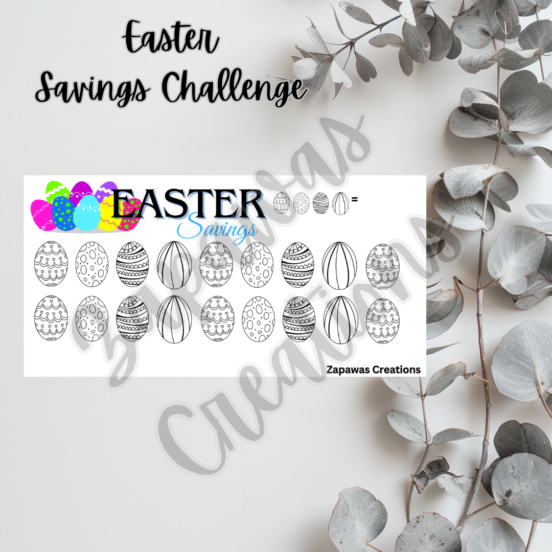 Easter Savings Challenge | Digital Download | Cash Budgeting | PDF