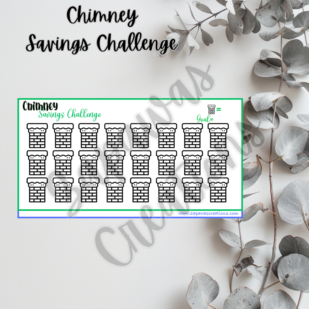 Chimney Savings Challenge | Digital Download | Cash Budgeting | PDF