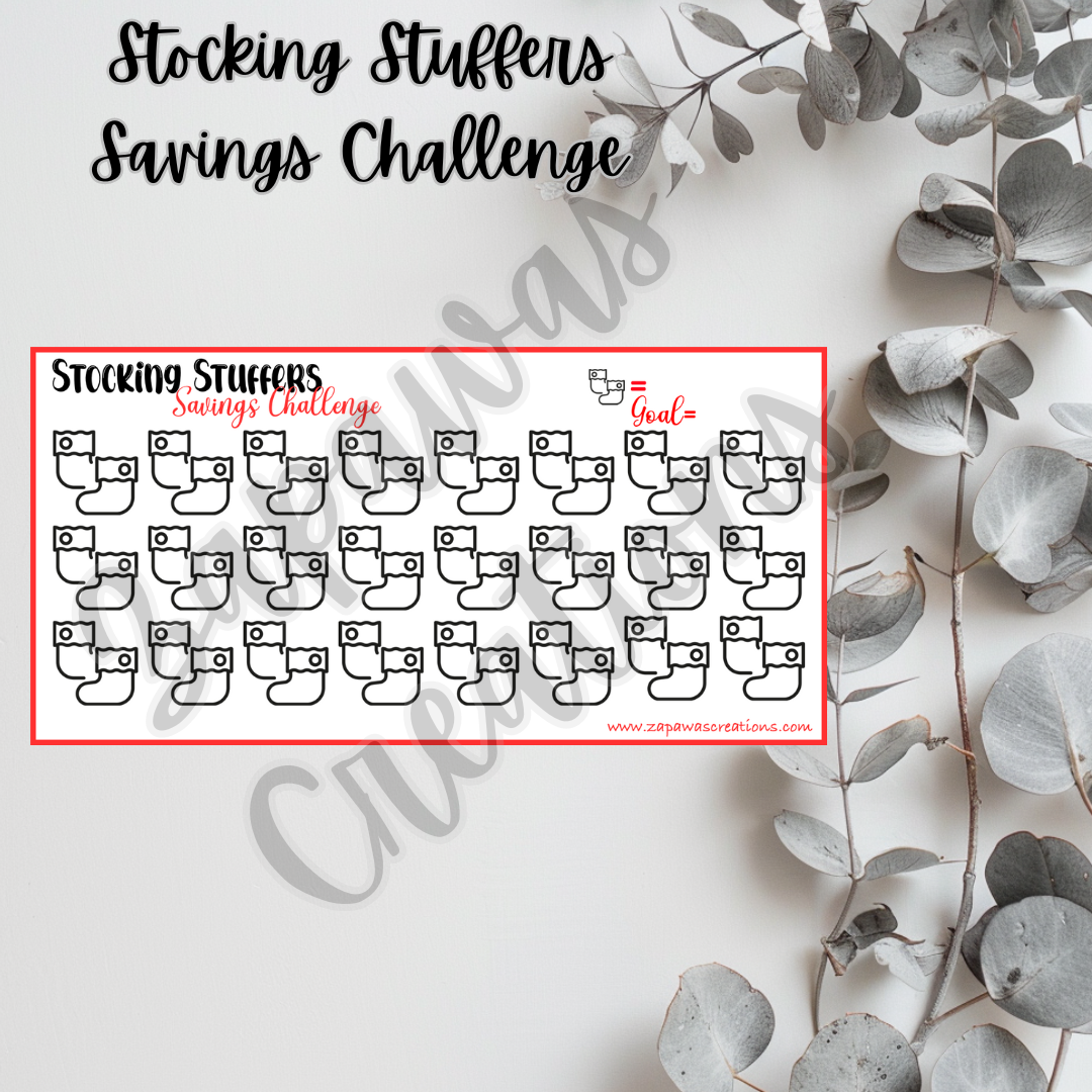 Stocking Stuffers Savings Challenge | Digital Download | Cash Budgeting | PDF