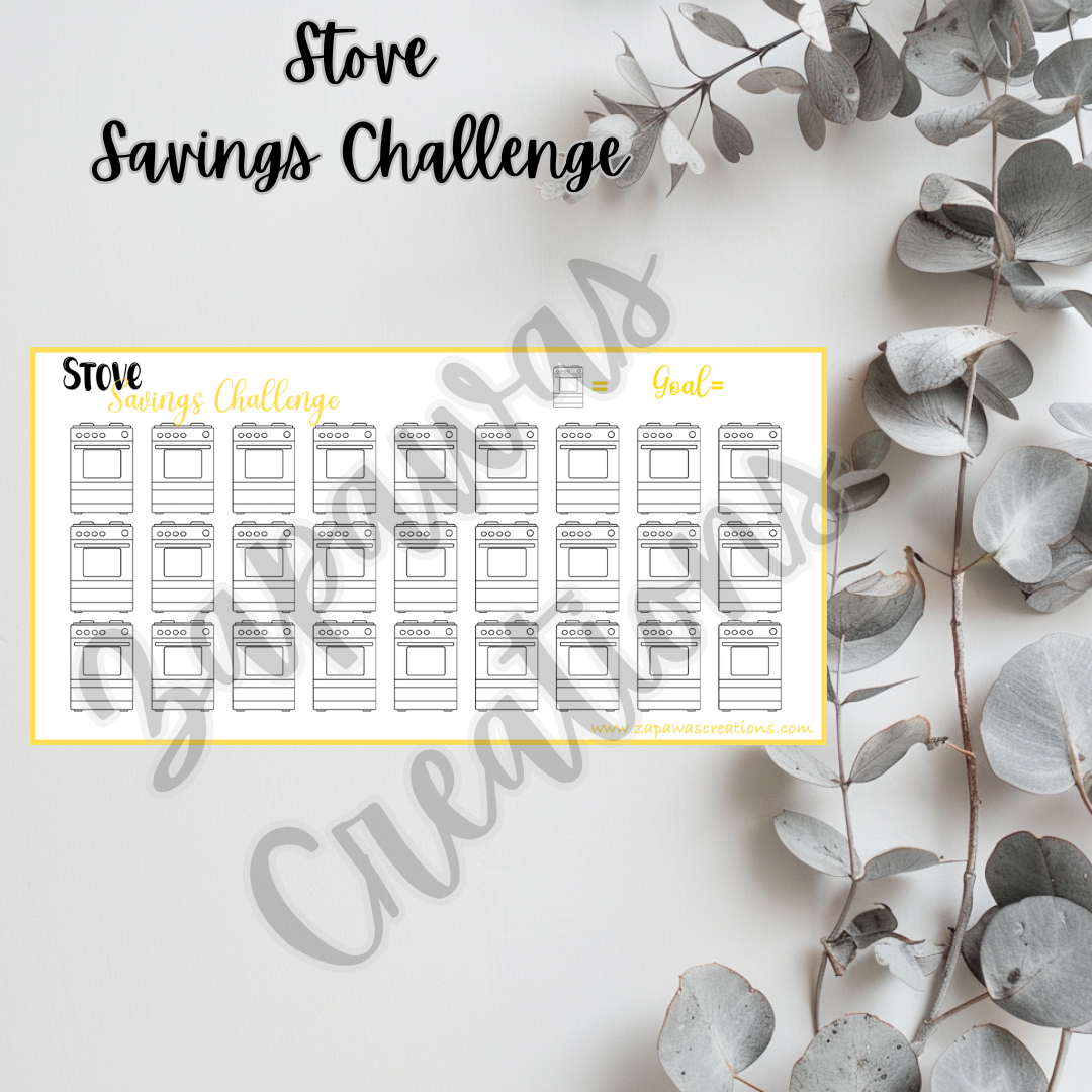 Stove Savings Challenge | Digital Download | Cash Budgeting | PDF