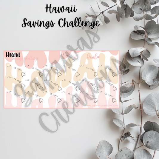 Hawaii Savings Challenge | Digital Download | Cash Budgeting | PDF