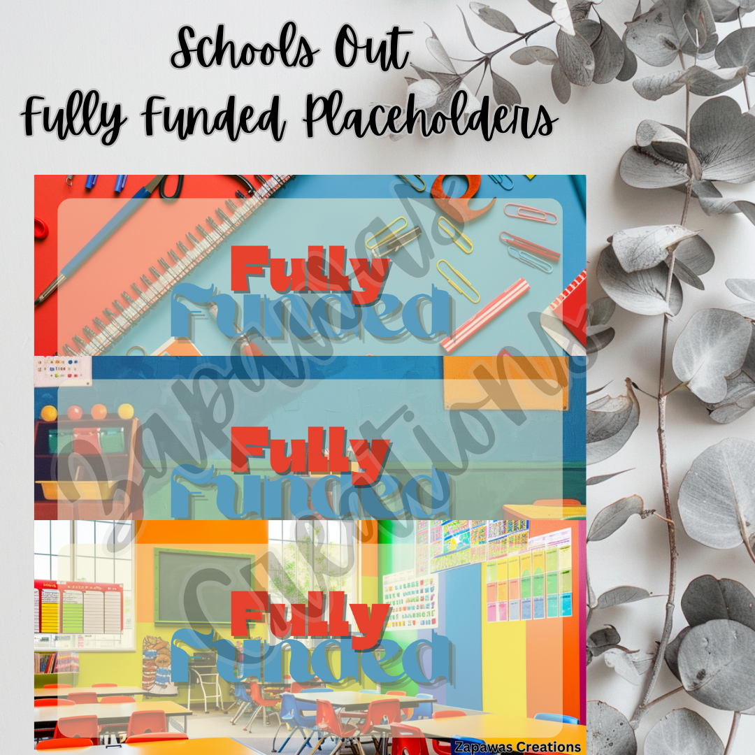 Schools Out  Money Placeholder | Digital Download | Fully Funded Slips | Set of 3