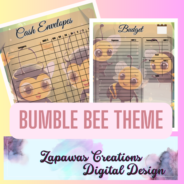 Complete Budget Bundle | Digital Download | Cash Budget Bundle | Bumble Bee Theme