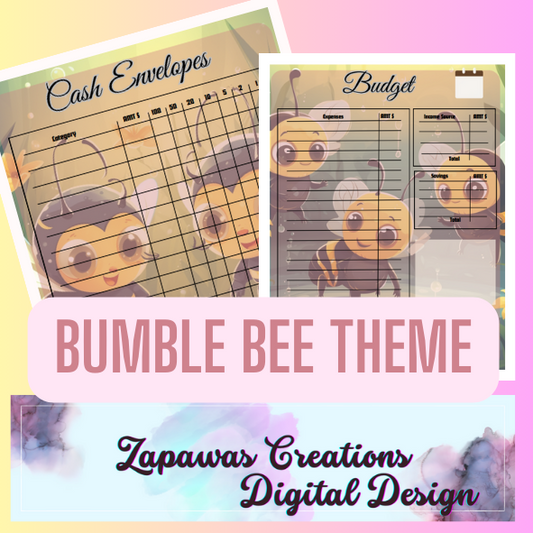 Weekly Budget Cash Saving PDF Bundle | Bumble Bee Theme | Digital Download | Tracker | Printable