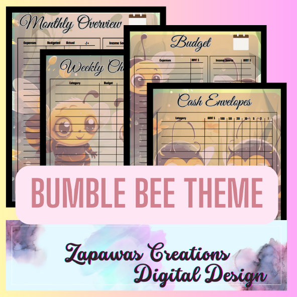 Complete Budget Bundle | Digital Download | Cash Budget Bundle | Bumble Bee Theme